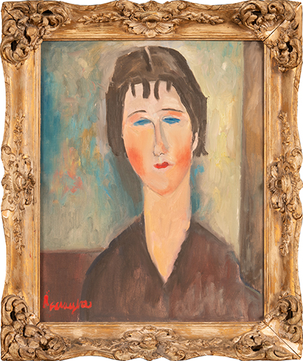 After Modigliani, 1980, by James A. Richter